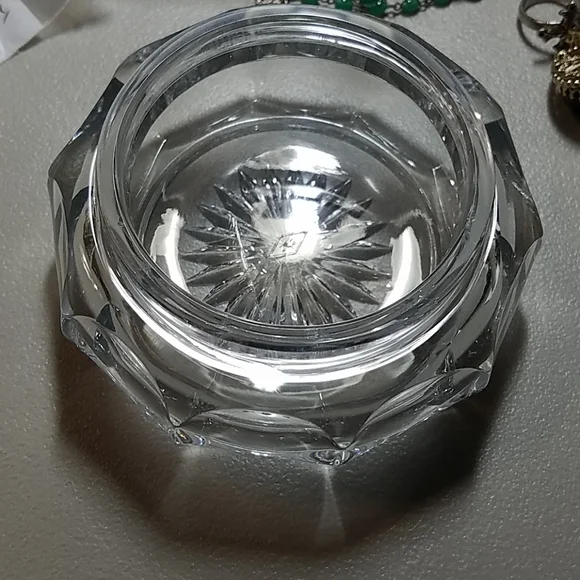 Vintage 1930's Heisey Glass Jeweled Ormolu Dresser Box